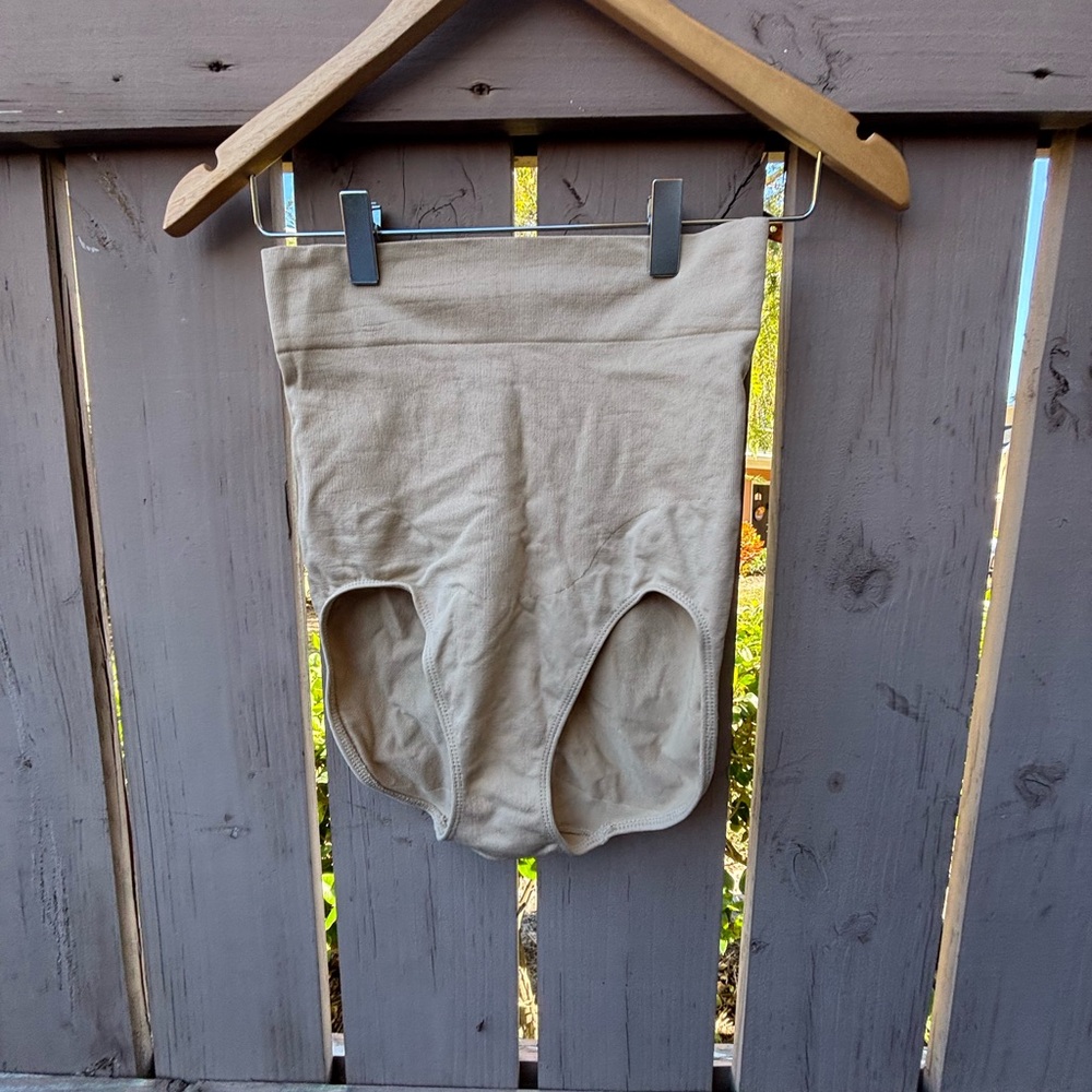 High-Waisted Beige Shapewear